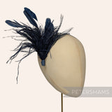 Ostrich & Stripped Coque Feather Mount