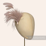 Ostrich & Stripped Coque Feather Mount