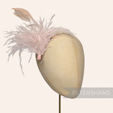 Ostrich & Stripped Coque Feather Mount