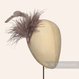 Ostrich & Stripped Coque Feather Mount