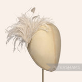 Ostrich & Stripped Coque Feather Mount