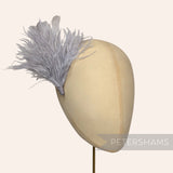 Ostrich & Stripped Coque Feather Mount