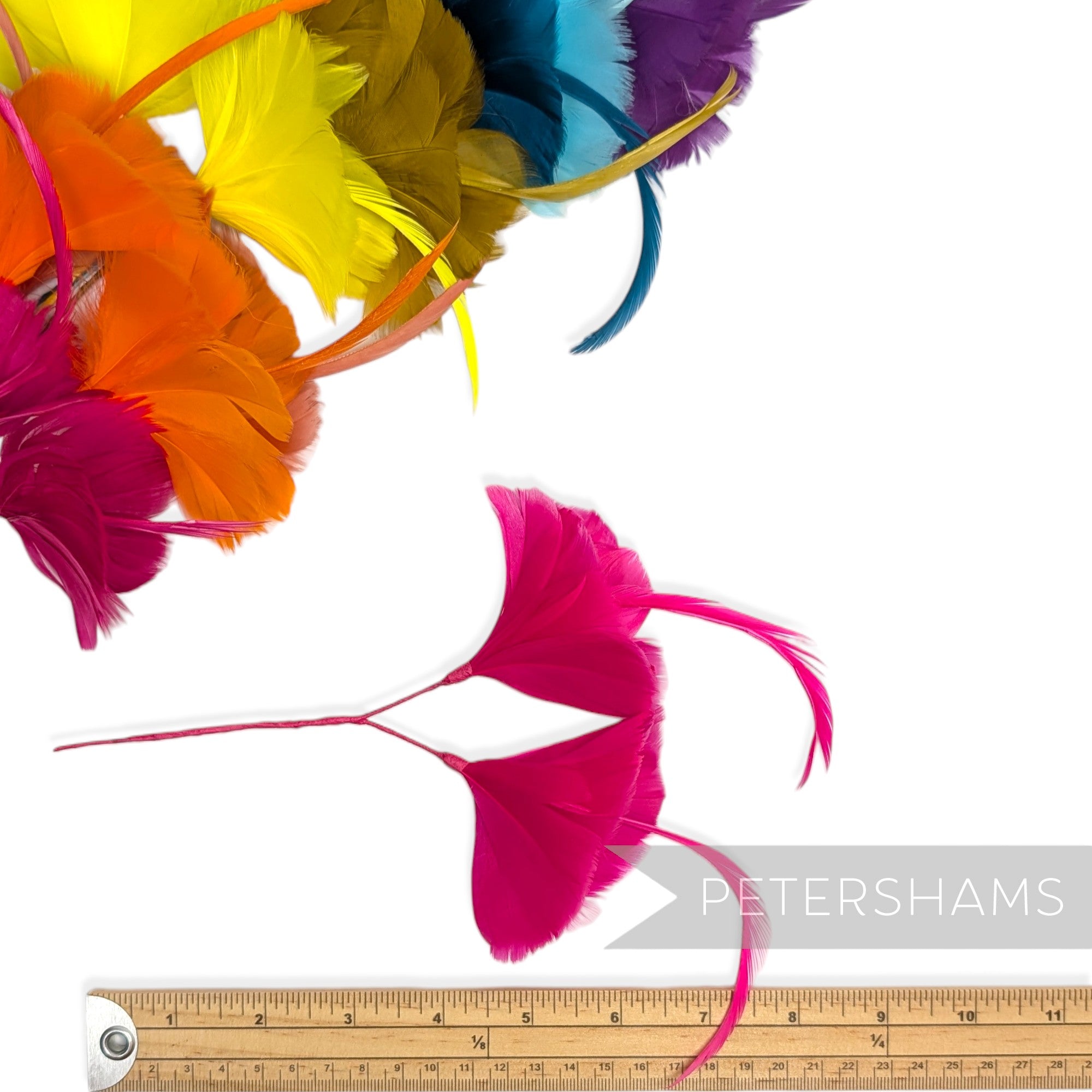 Petite Double Goose Feather Flower