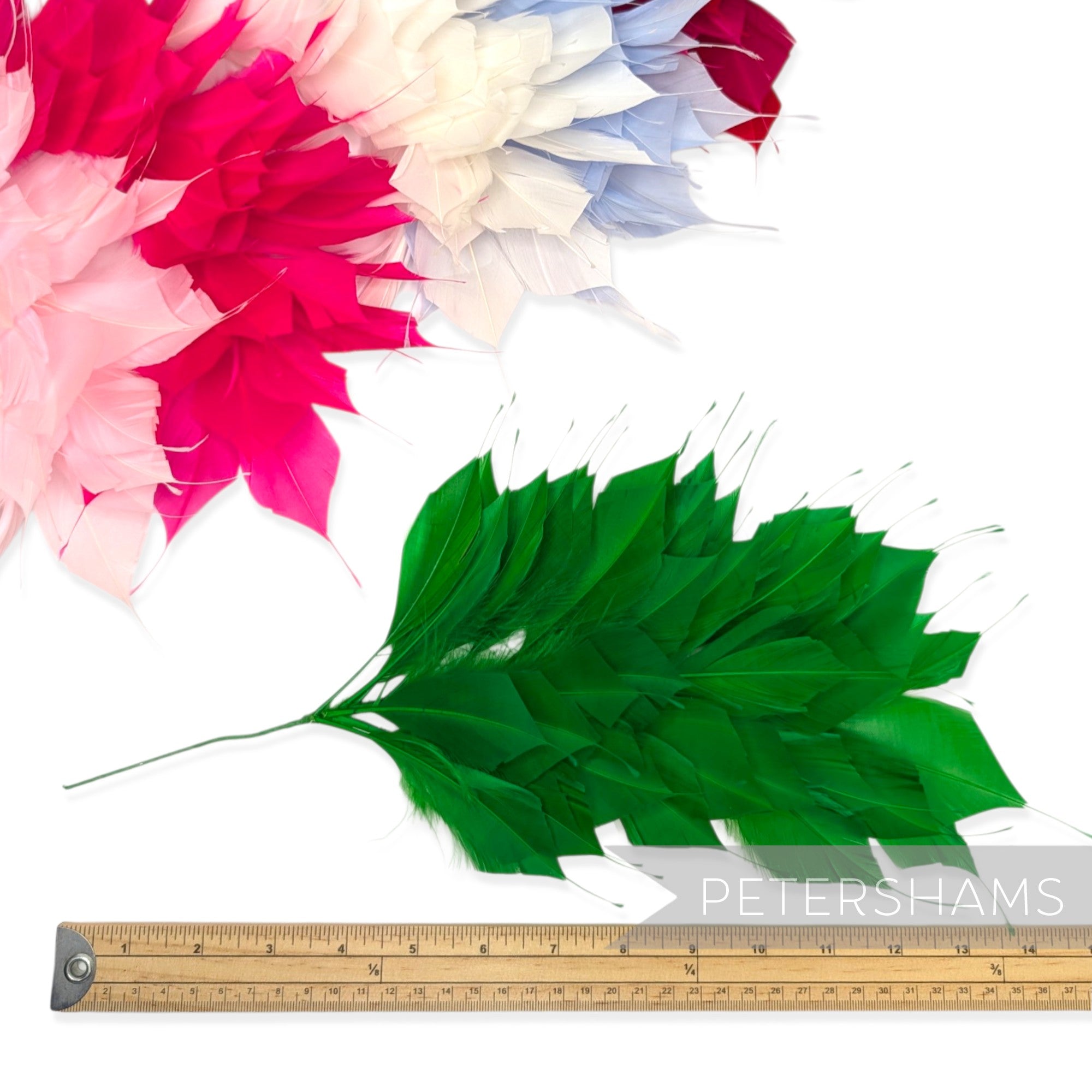 Large Spiky Goose Feather Wired Hat Mount