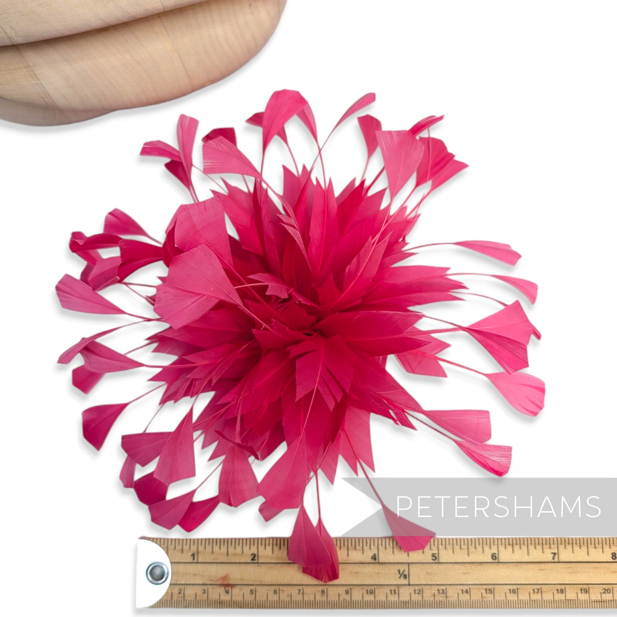 *One-off* Large Fuchsia Pink Goose Feather Flower Mount
