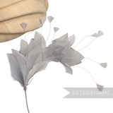 Stripped Diamond Coque & Goose Feather Wired Hat Mount