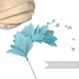 Stripped Diamond Coque & Goose Feather Wired Hat Mount