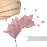 Stripped Diamond Coque & Goose Feather Wired Hat Mount