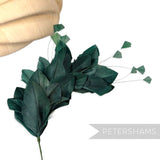 Stripped Diamond Coque & Goose Feather Wired Hat Mount