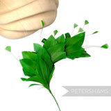 Stripped Diamond Coque & Goose Feather Wired Hat Mount