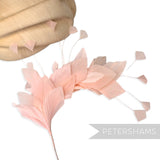 Stripped Diamond Coque & Goose Feather Wired Hat Mount