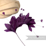 Stripped Diamond Coque & Goose Feather Wired Hat Mount