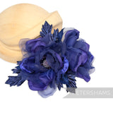 'Miranda' Silk & Organza Magnolia Millinery Flower Hat Mount