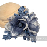 'Miranda' Silk & Organza Magnolia Millinery Flower Hat Mount