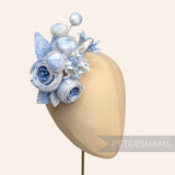 'Felicity' Satin, Velvet & Organza Ranunculus Flower Hat Mount