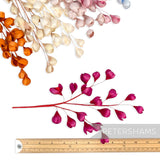 'Tulisa' Silk Flower Bud Wired Branch Millinery Hat Mount