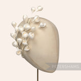 'Tulisa' Silk Flower Bud Wired Branch Millinery Hat Mount