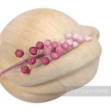 'Giselle' Mini Silk Wired Rosebuds on Stem Millinery Hat Mount