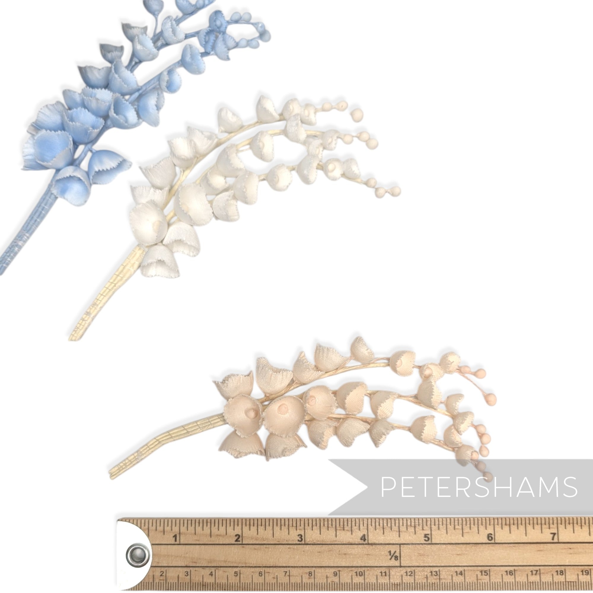 'Gabrielle' Silk Lily of the Valley Flower Spray - 3 Stems