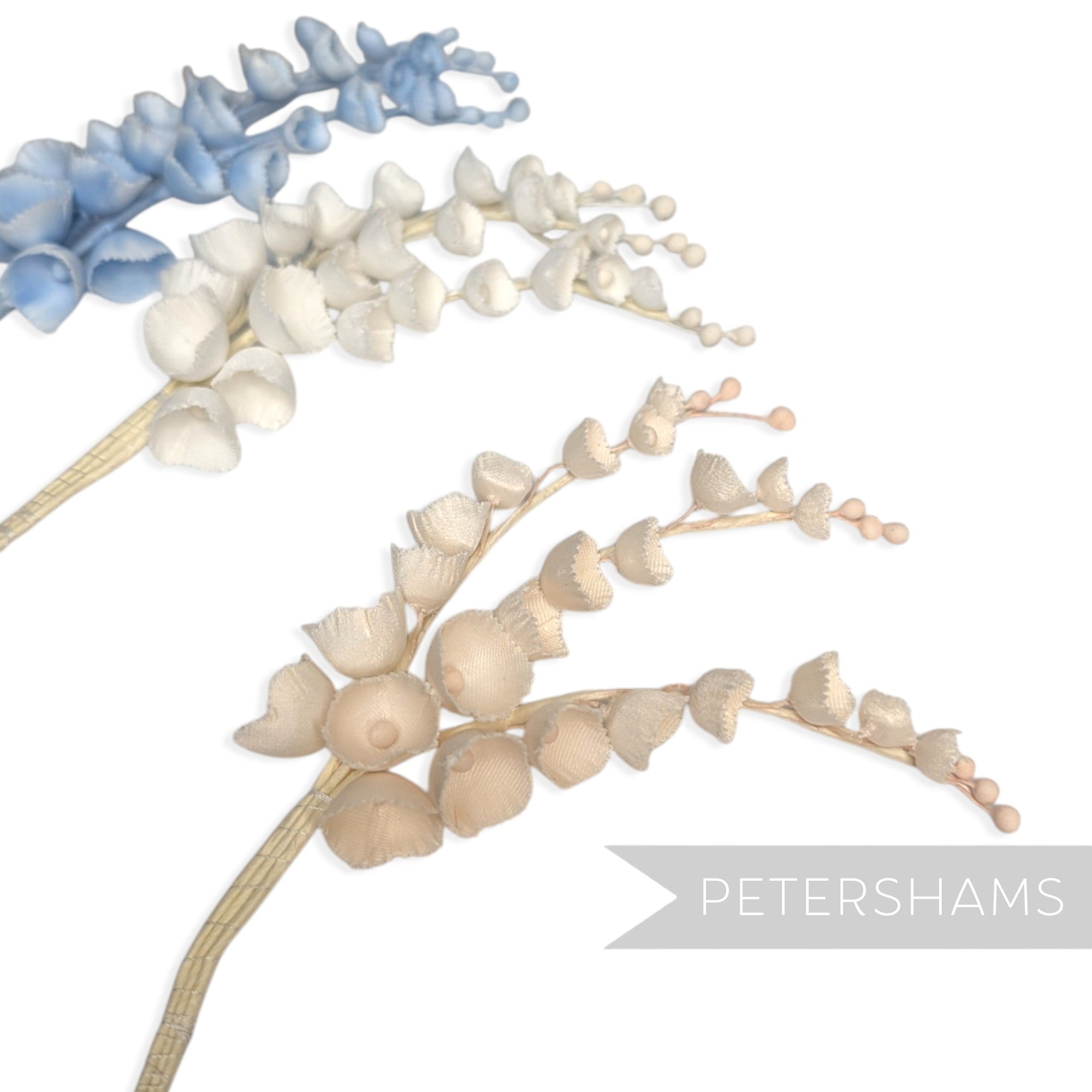 'Gabrielle' Silk Lily of the Valley Flower Spray - 3 Stems