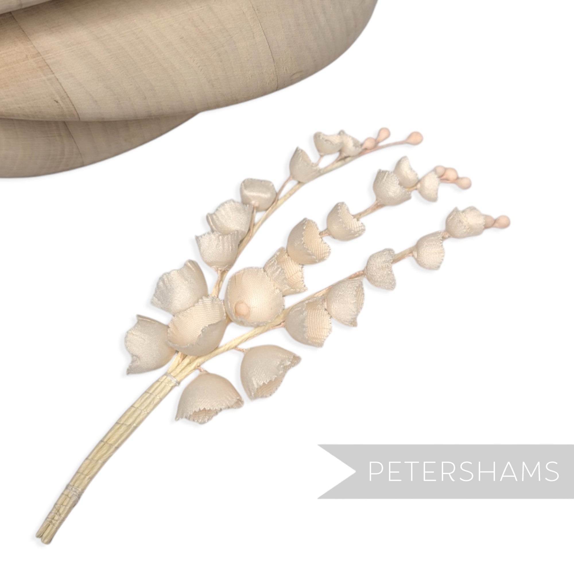 'Gabrielle' Silk Lily of the Valley Flower Spray - 3 Stems