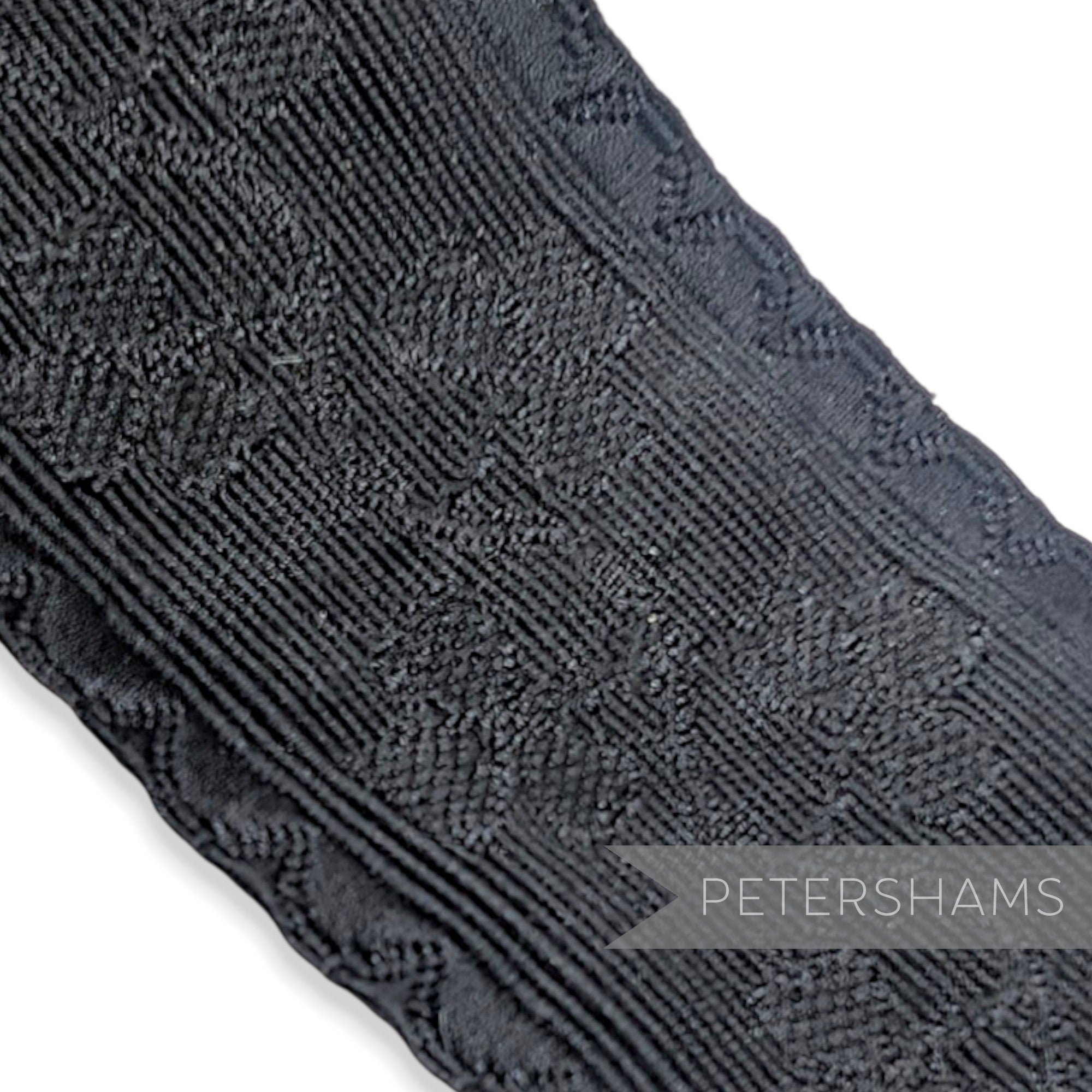 50mm Brocade Style 3-Leaf Clover Design Embroidered Ribbon Trim - 1m