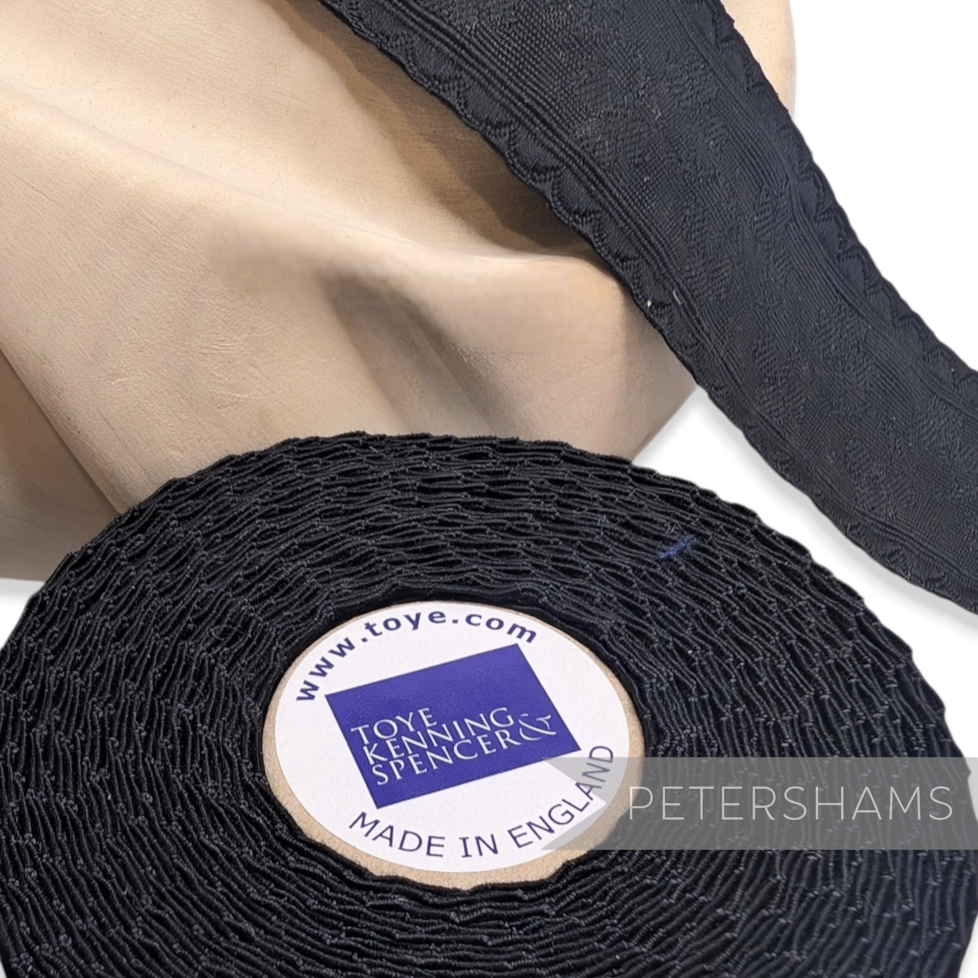 50mm Brocade Style 3-Leaf Clover Design Embroidered Ribbon Trim - 1m