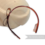 'Bow Band' Vintage 1950s Plastic Headband on Card