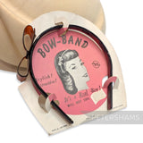 'Bow Band' Vintage 1950s Plastic Headband on Card