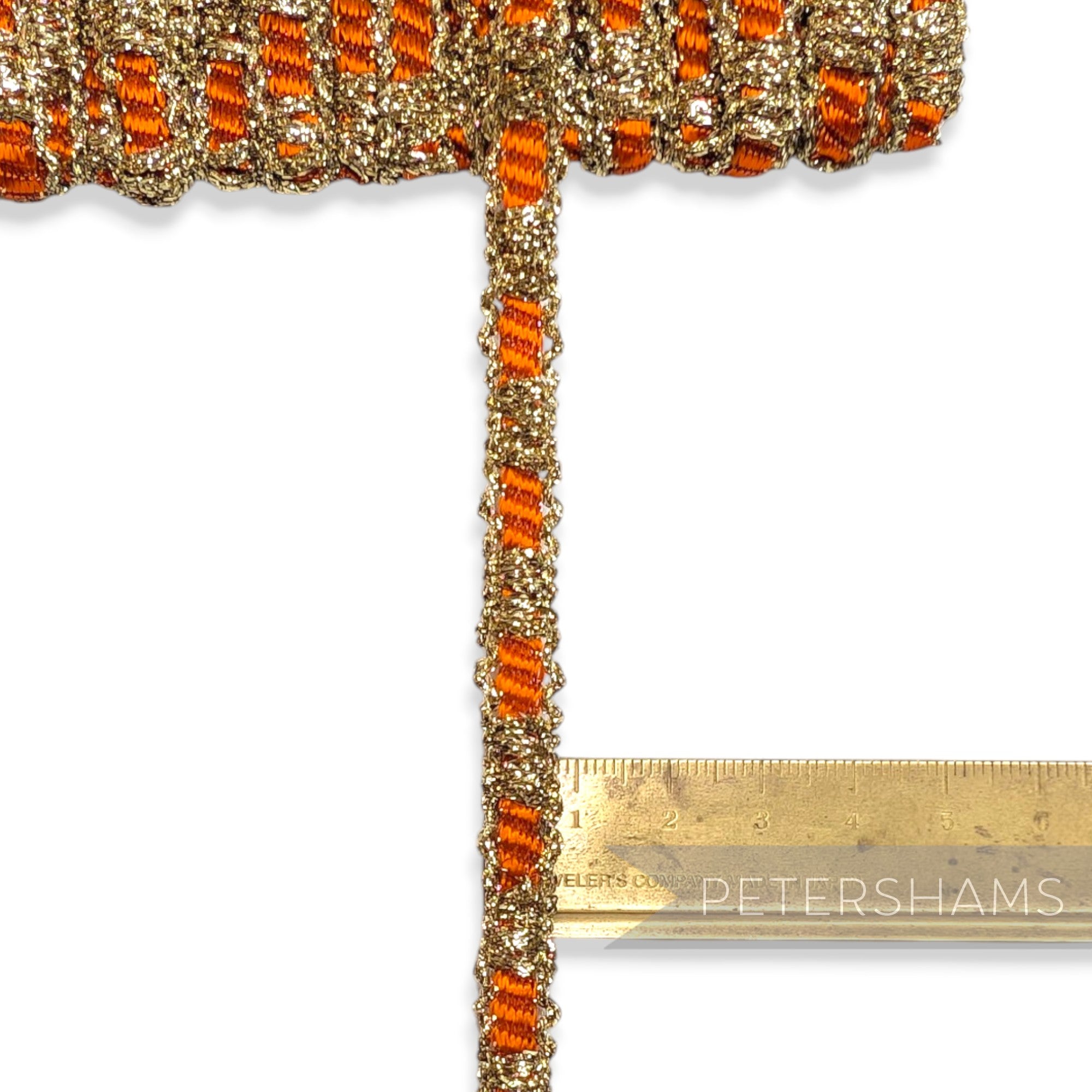 6mm Skinny Metallic Lurex and Silky Braid Trim - 1m