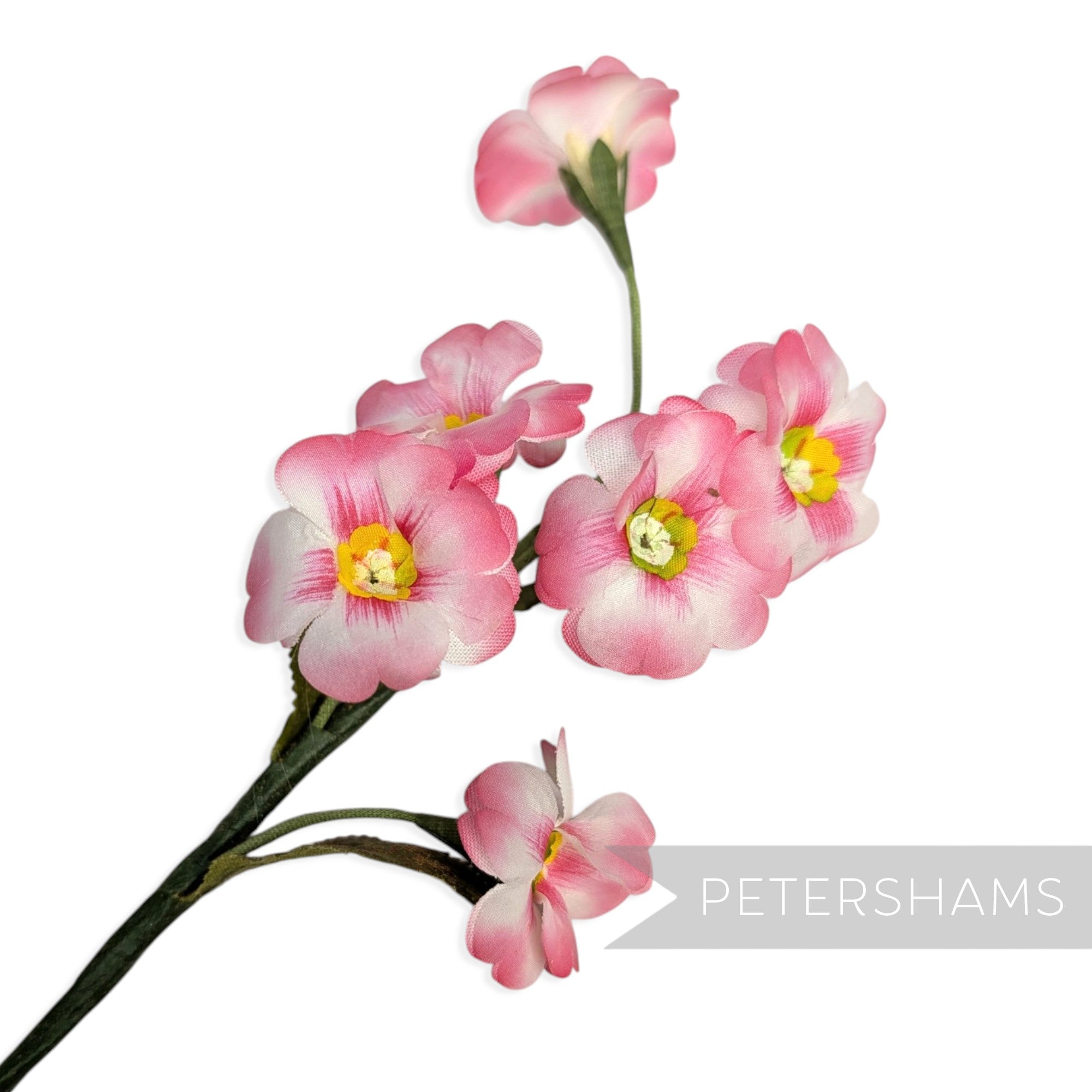 *One-off* 'Alissio' Vintage 1950s German Silk Primrose Flower Branch
