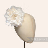 'Reece' 13cm Silk & Velvet Millinery Flower Hat Mount