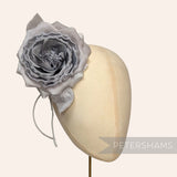 'Greymo' 12cm Ombre Silk Ruffle Center Millinery Hat Flower