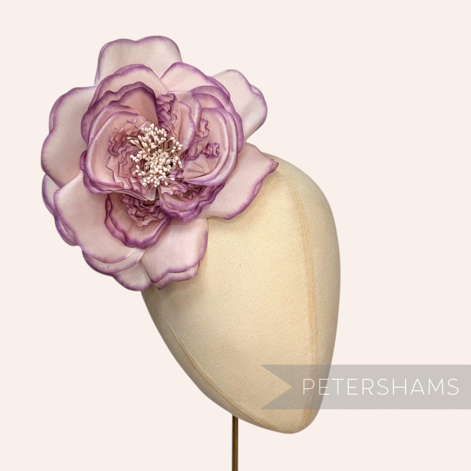 'Elvira' Large 17cm Frilled Millinery Flower Hat Mount