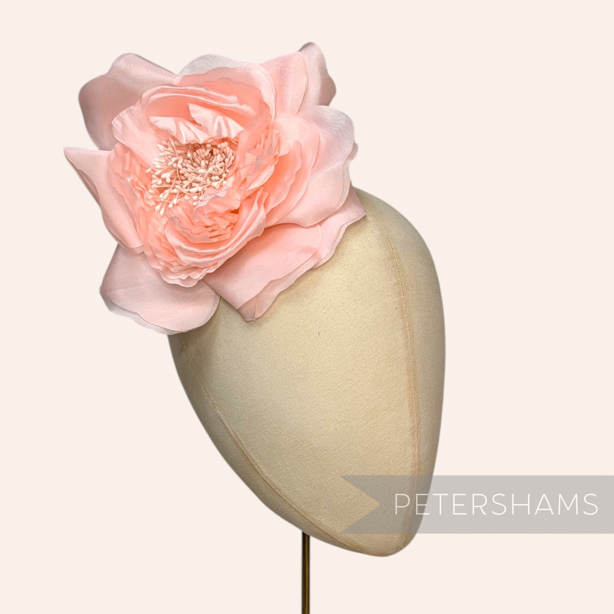 'Elvira' Large 17cm Frilled Millinery Flower Hat Mount