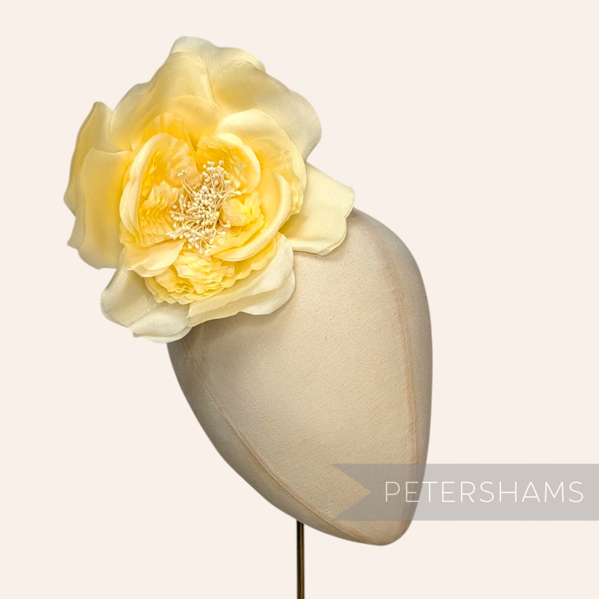 'Elvira' Large 17cm Frilled Millinery Flower Hat Mount
