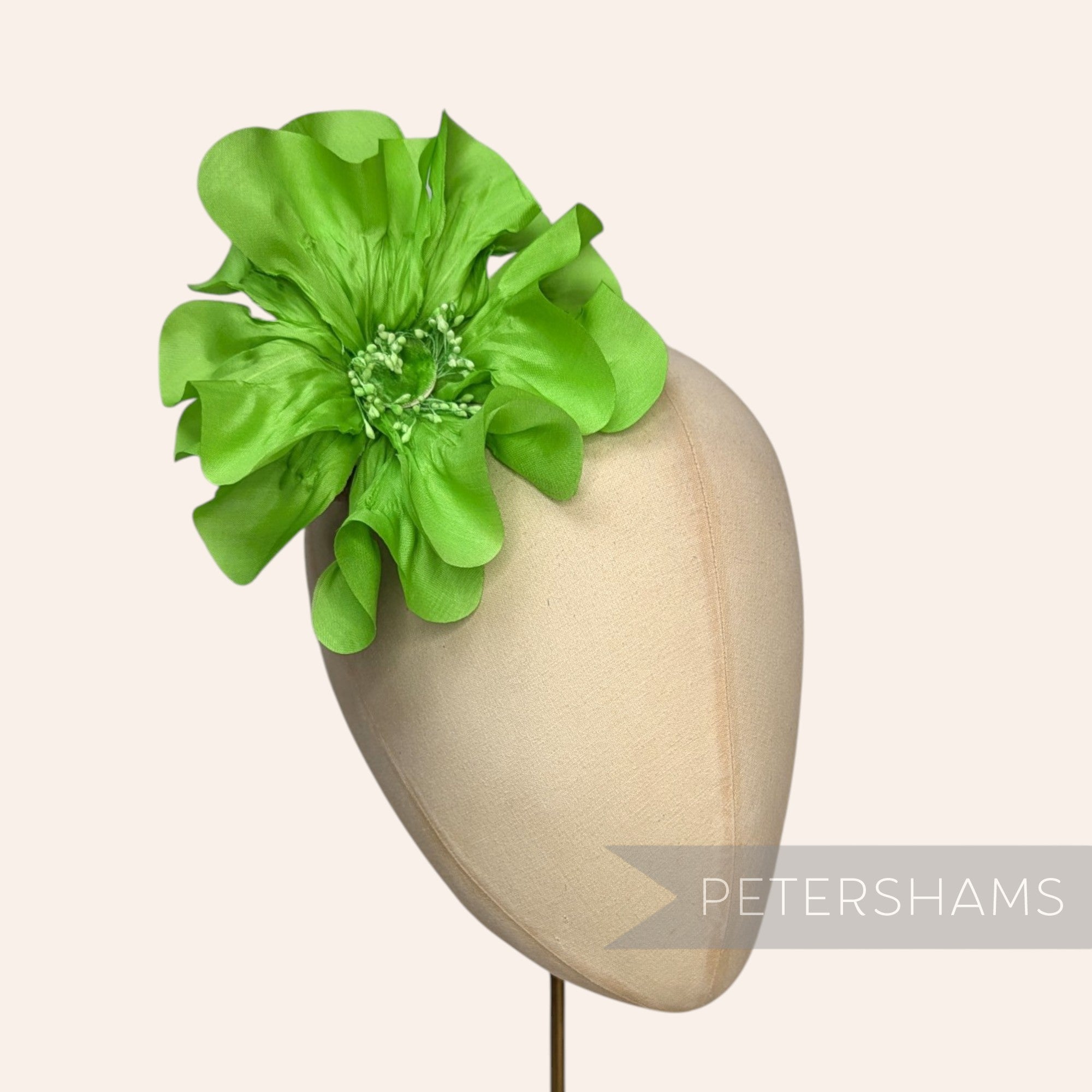 'Camille' Large 14cm Silk Poppy Millinery Flower Mount