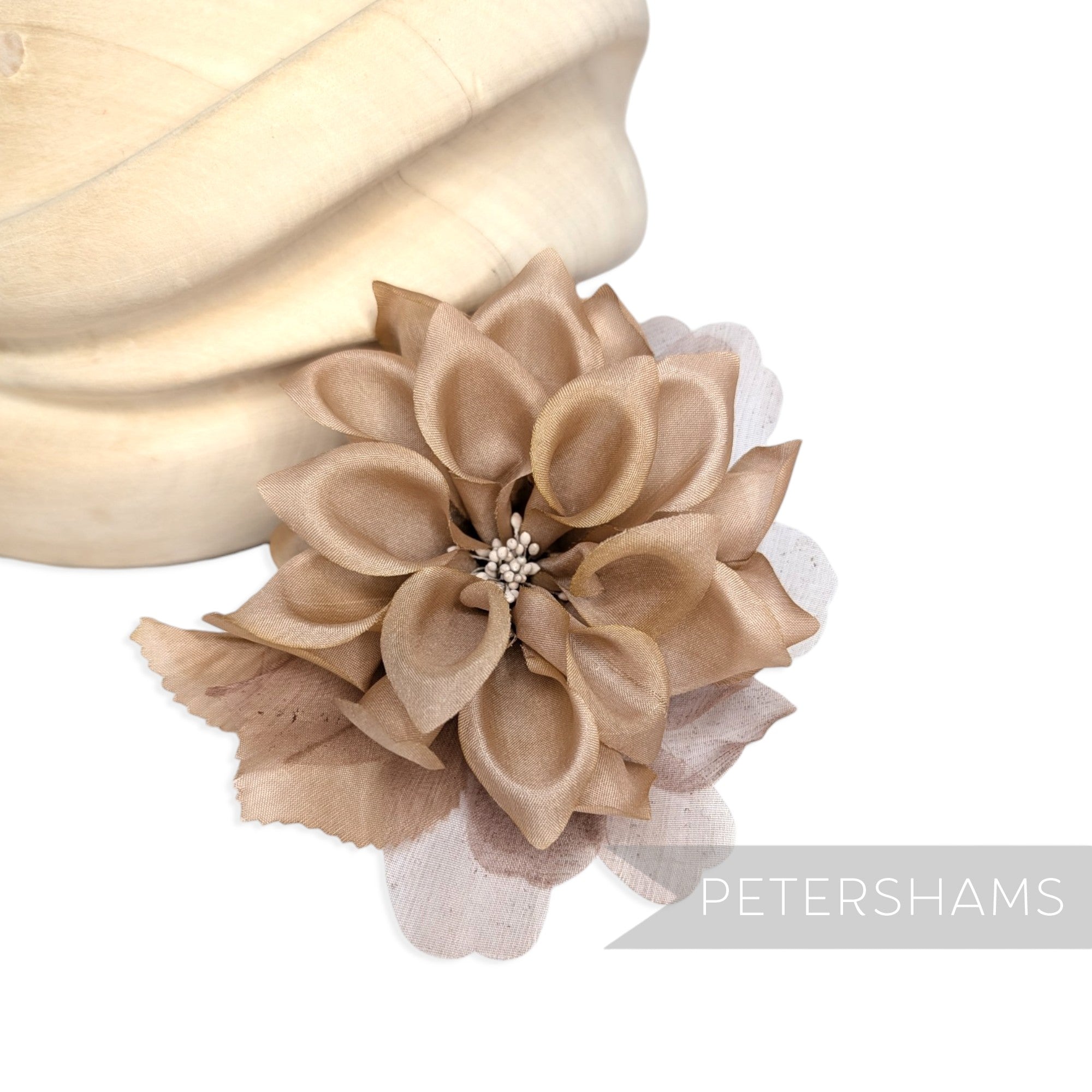 'Dilliah' Silk 10cm Dahlia Millinery Silk & Organza Hat Mount Flower