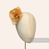 'Niaomi' Cotton 8cm Woven Rose Swirl Hat Flower