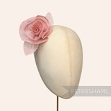 'Niaomi' Cotton 8cm Woven Rose Swirl Hat Flower