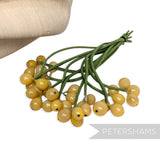 'Gerald' Vintage 1940's German Glass Currants on Rolled Stems