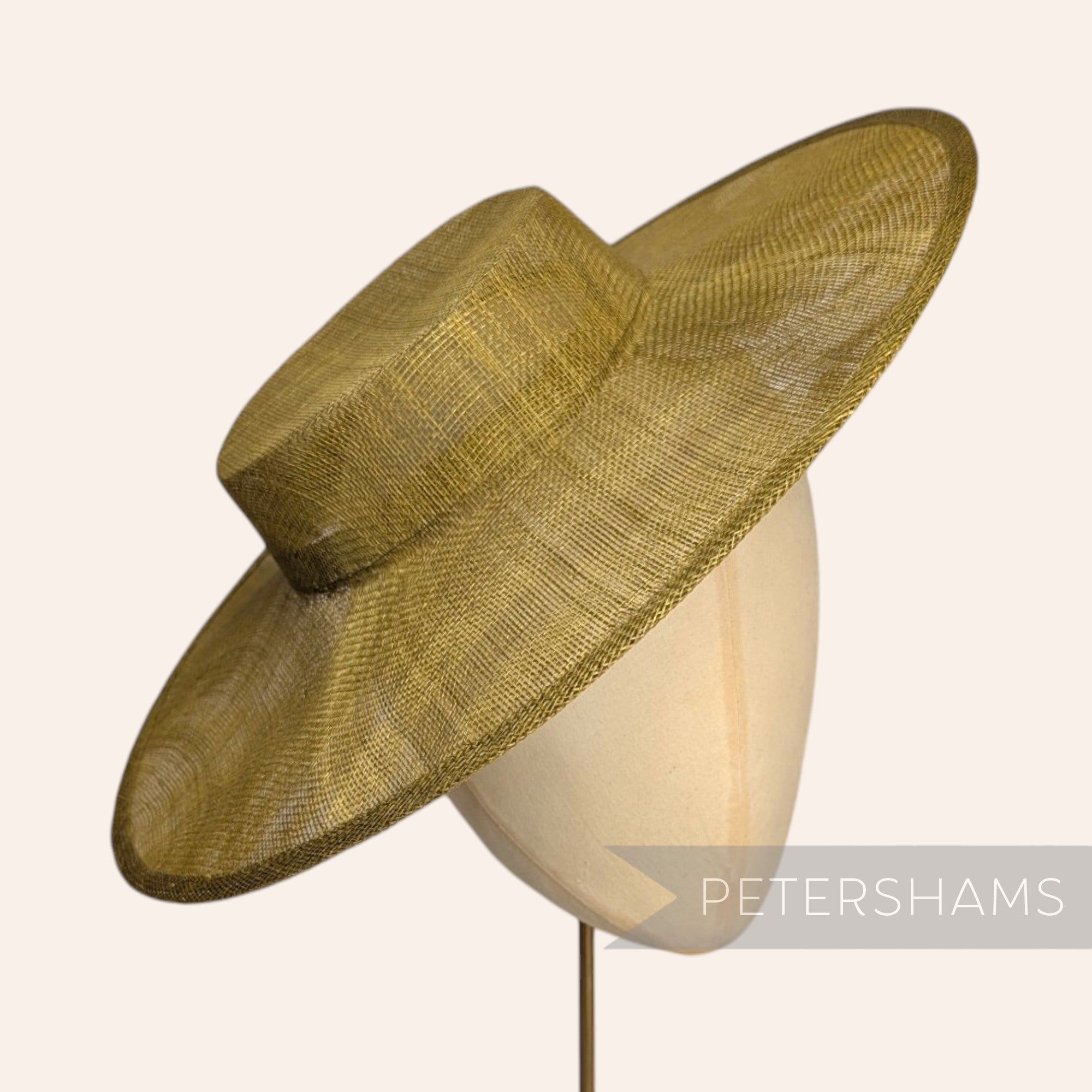 Large Brim Sinamay Boater Fascinator Hat Base