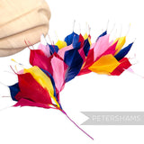 Large Spiky Goose Feather Wired Hat Mount