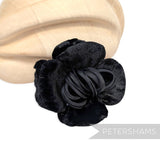 'Samy' Vintage 1970/80s German Velvet Camellia Organdie Looped Center Flower