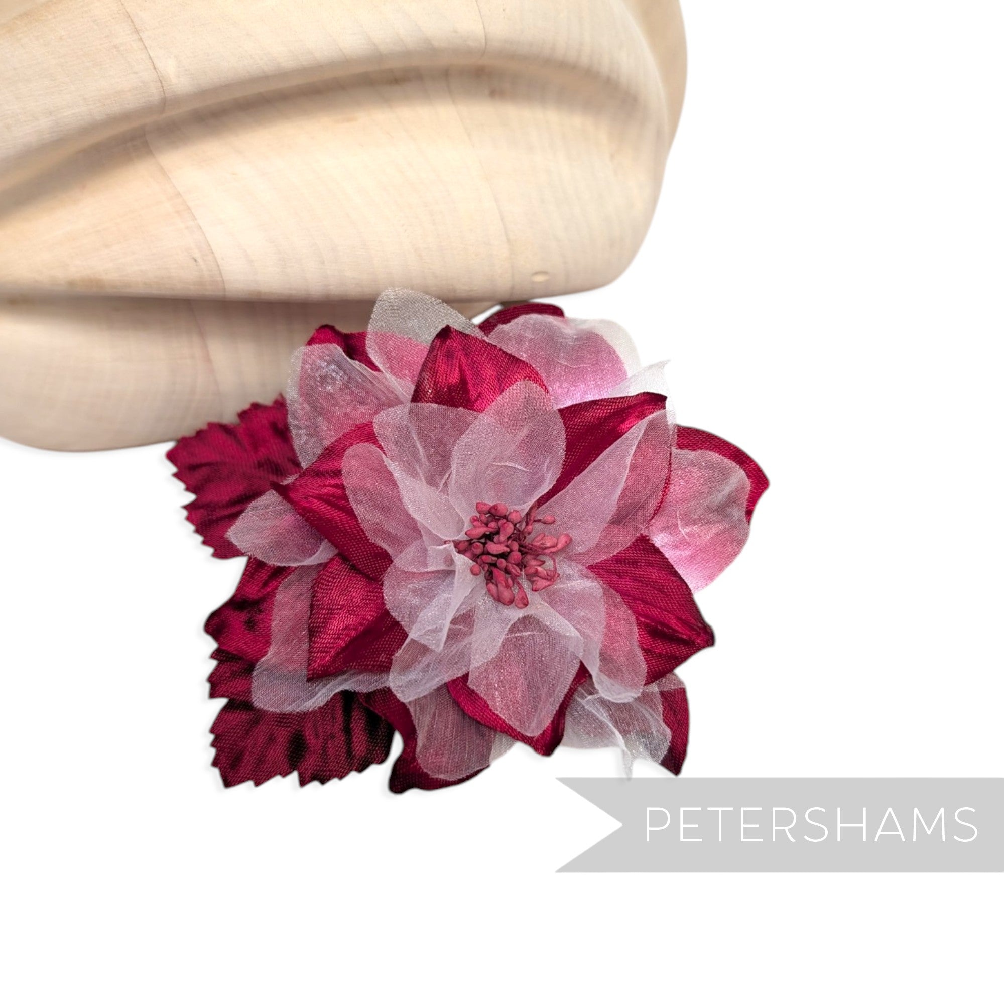 'Thelma' 8.5cm Vintage 1960/70's Organza and Silk Layered Millinery Flower