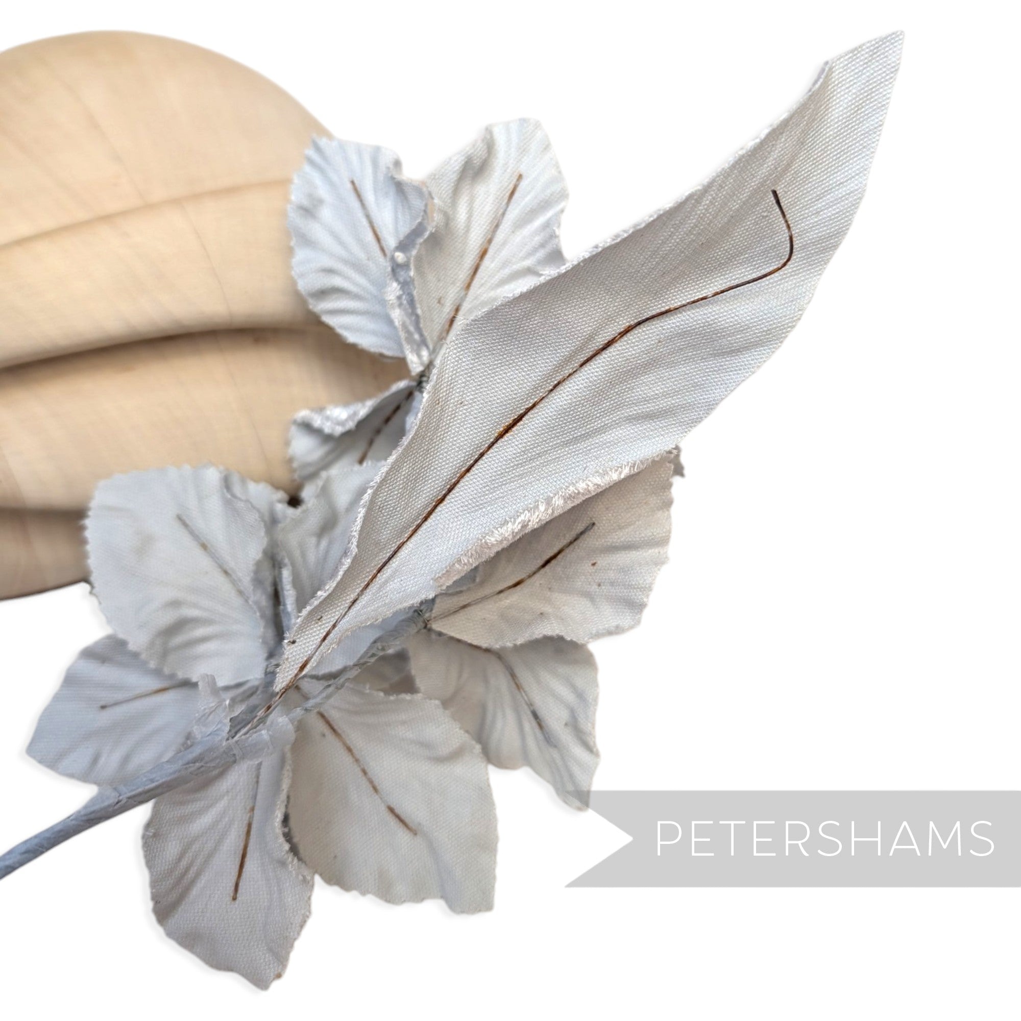 'Iyla' Triple Blossom Velvet Flower Wired Hat Mount