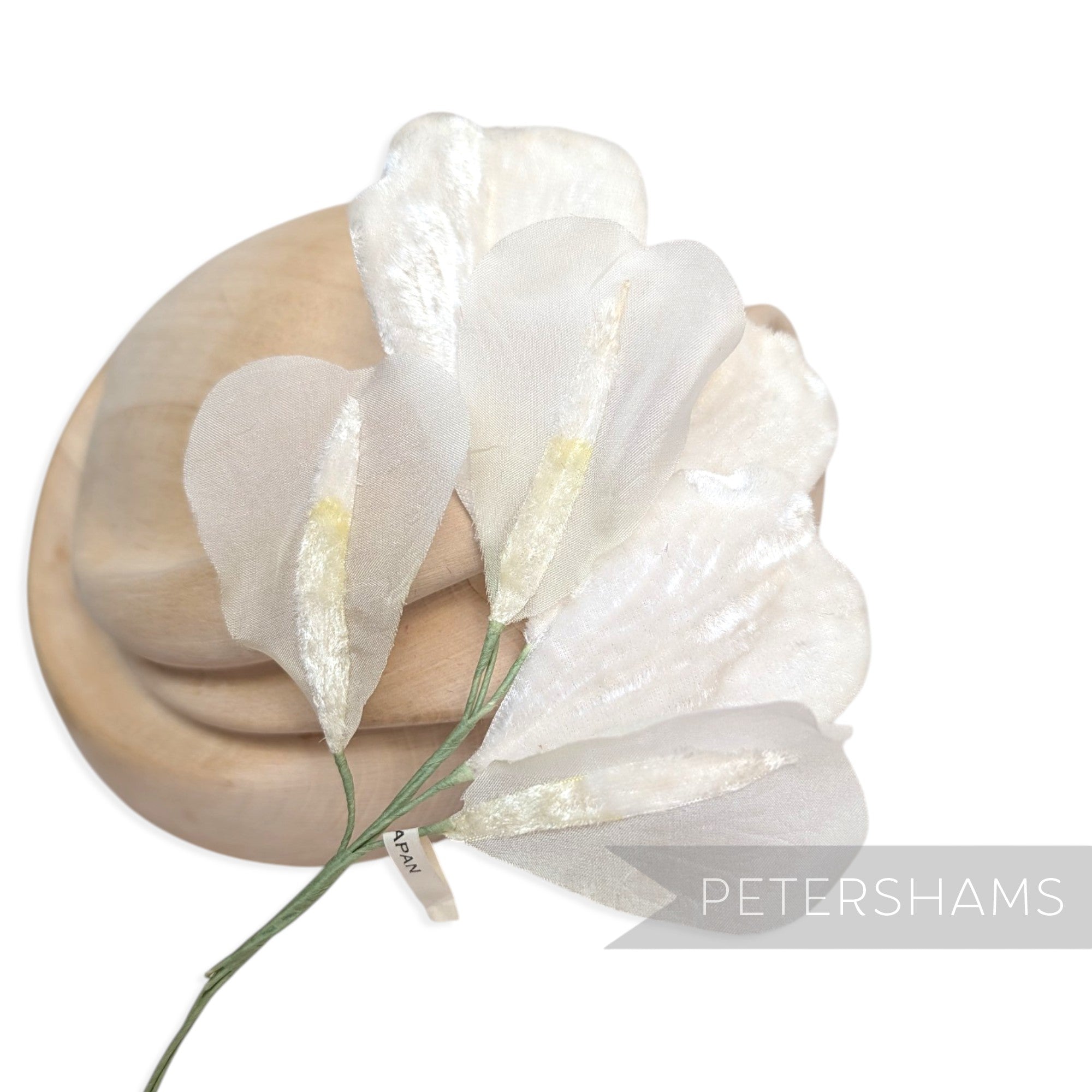 'Iceolde' Vintage 1950/60's Japanese Silk and Velvet Wired Millinery Petals