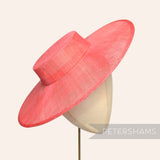 Large Brim Sinamay Boater Fascinator Hat Base