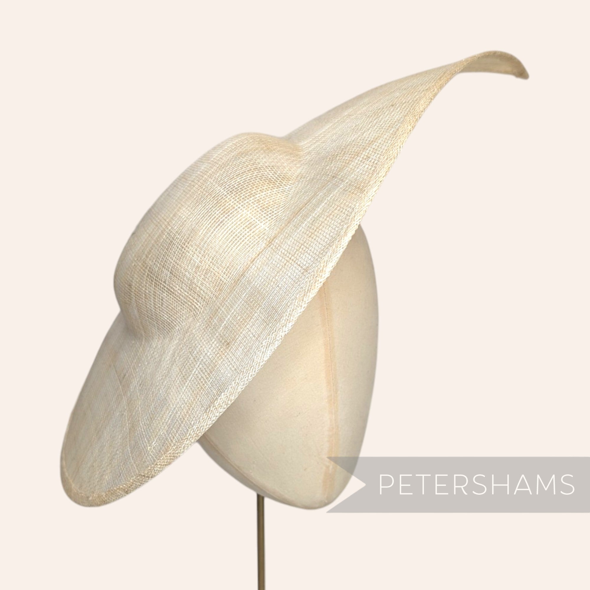 Extra Large Pointed Tip Sinamay Fascinator Hat Base