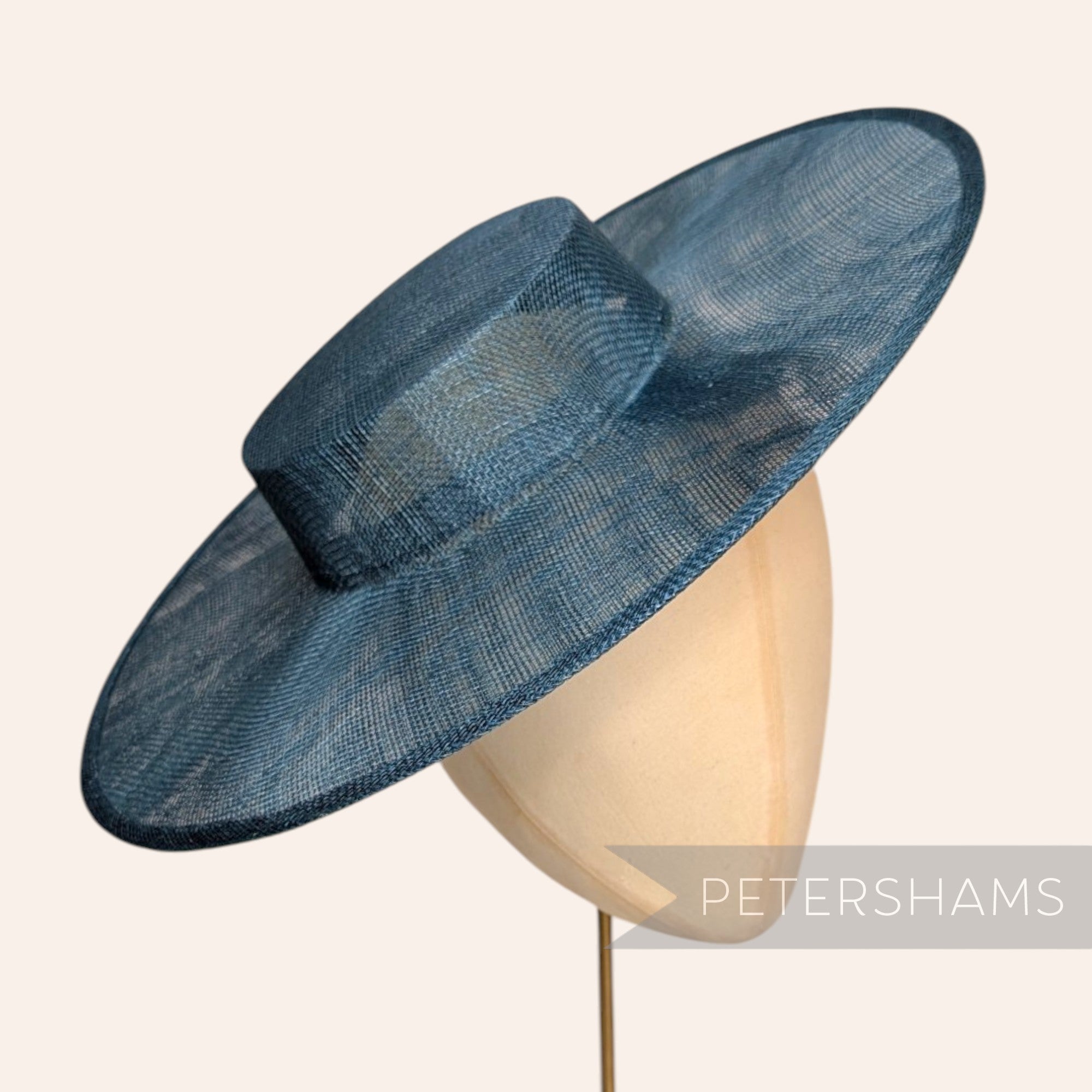 Large Brim Sinamay Boater Fascinator Hat Base